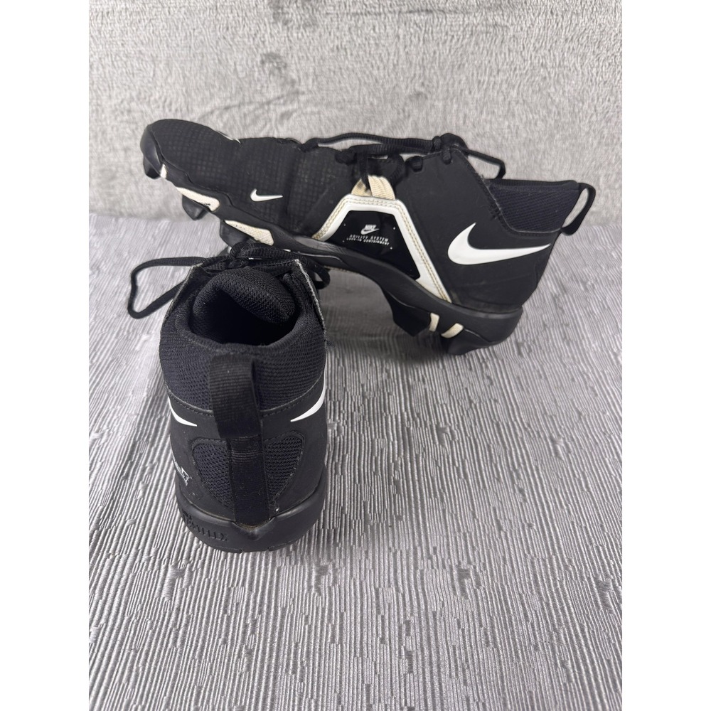 Nike Alpha Menace 3 Shark Cleats Mens 7.5 Black Football Molded Fastflex Turf